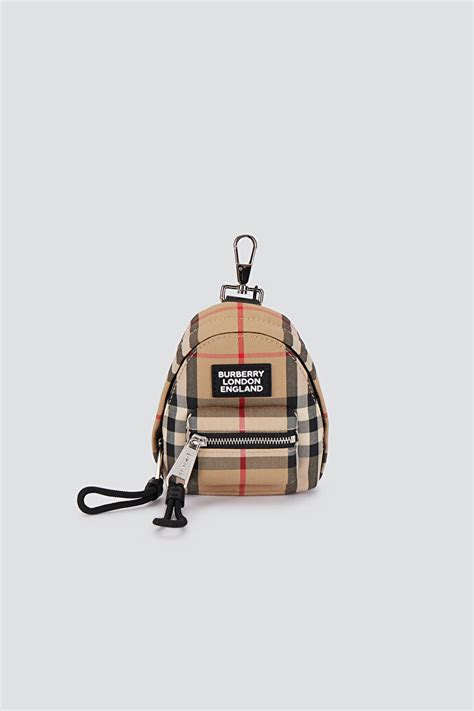 burberry backpack charm.